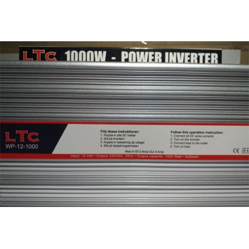 Инвертор (преобразователь) 12V-220V 1000W BILTEMA (Тайвань, Швеция)